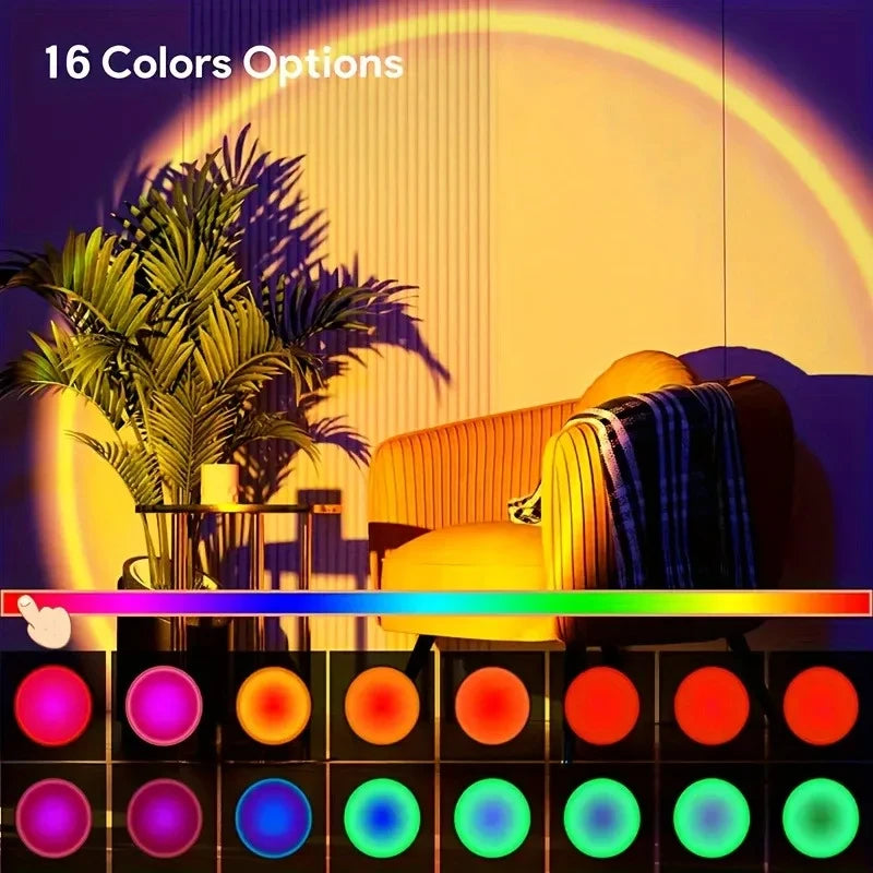 Proyección Sunset de colores para dormitorio