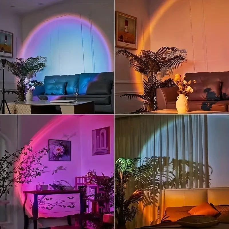 Lámpara Sunset RGB con mando a distancia